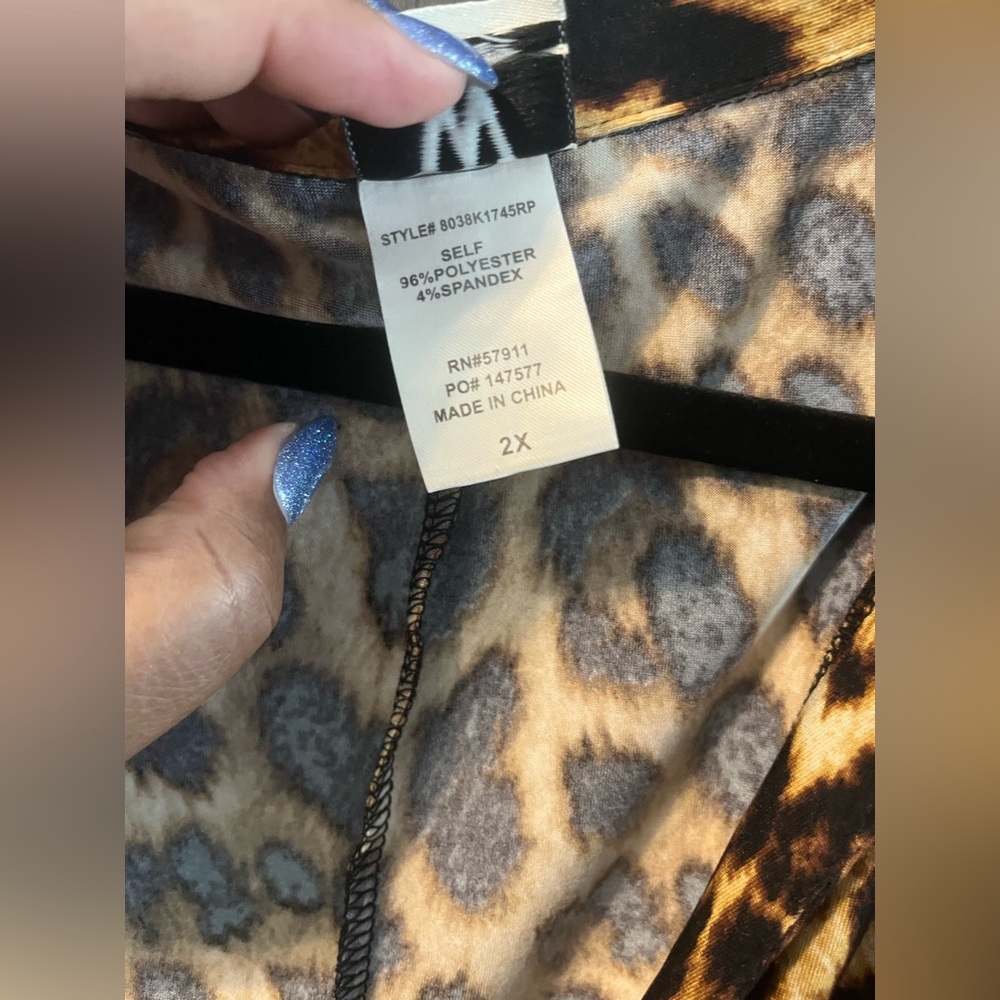 Leopard Print Sleeveless Dress - Picture 3 of 6